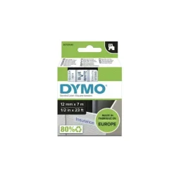 DYMO Tape D1 45014 - Etiket tape 12 mm blå på hvid - 5 stk