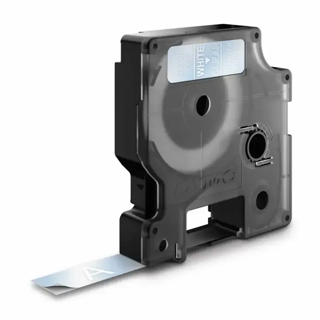 DYMO Tape D1 45020 - Label tape 12 mm hvid på klar