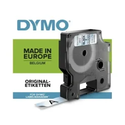 DYMO Tape D1 45012 - Labeltape 12 mm rød på klar