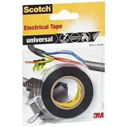 Elektrikertape - 3M Scotch 15 mm x 10 m Sort