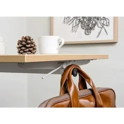 Elevbord Atlas 1132, 700x600mm, eg højtrykslaminat, hvidt stel
