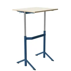 Elevbord Atlas 1132, 700x600mm, eg højtrykslaminat, blåt stel