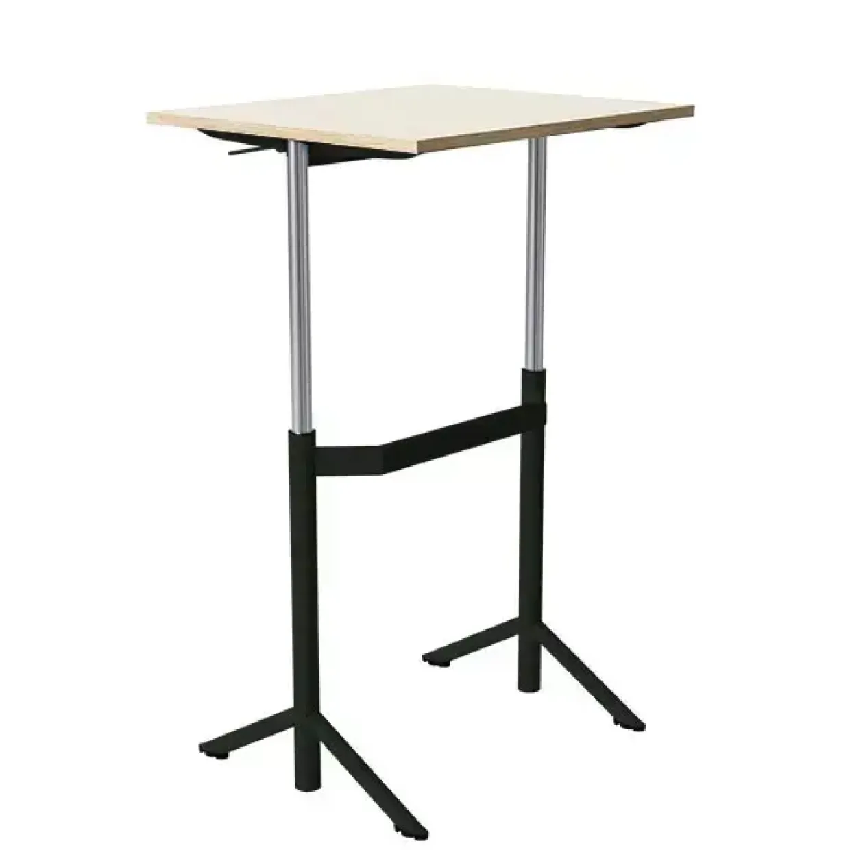 Elevbord Atlas 1132, 700x600mm, lyddæmpende eg højtrykslaminat, sortolivent stel