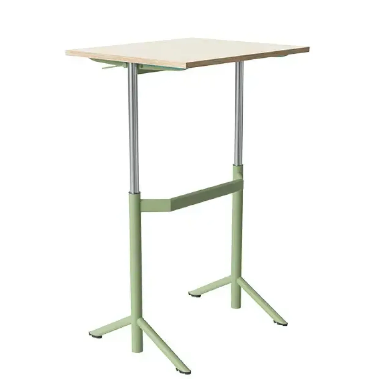 Elevbord hæve-sænke - Atlas 1132 700x600 mm eg laminat - Grøn