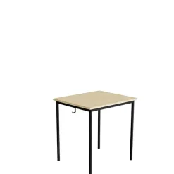 Elevbord 166 700x600 mm Højde 720 mm Birk laminat på sort understel