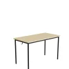 Elevbord 166 1200x600 mm Højde 720 mm Birk laminat på sort understel