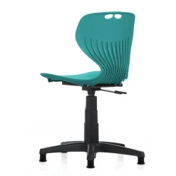 Elevstol - Tarris Junior - Turkis/Sort - Glidesko - 410-540 mm