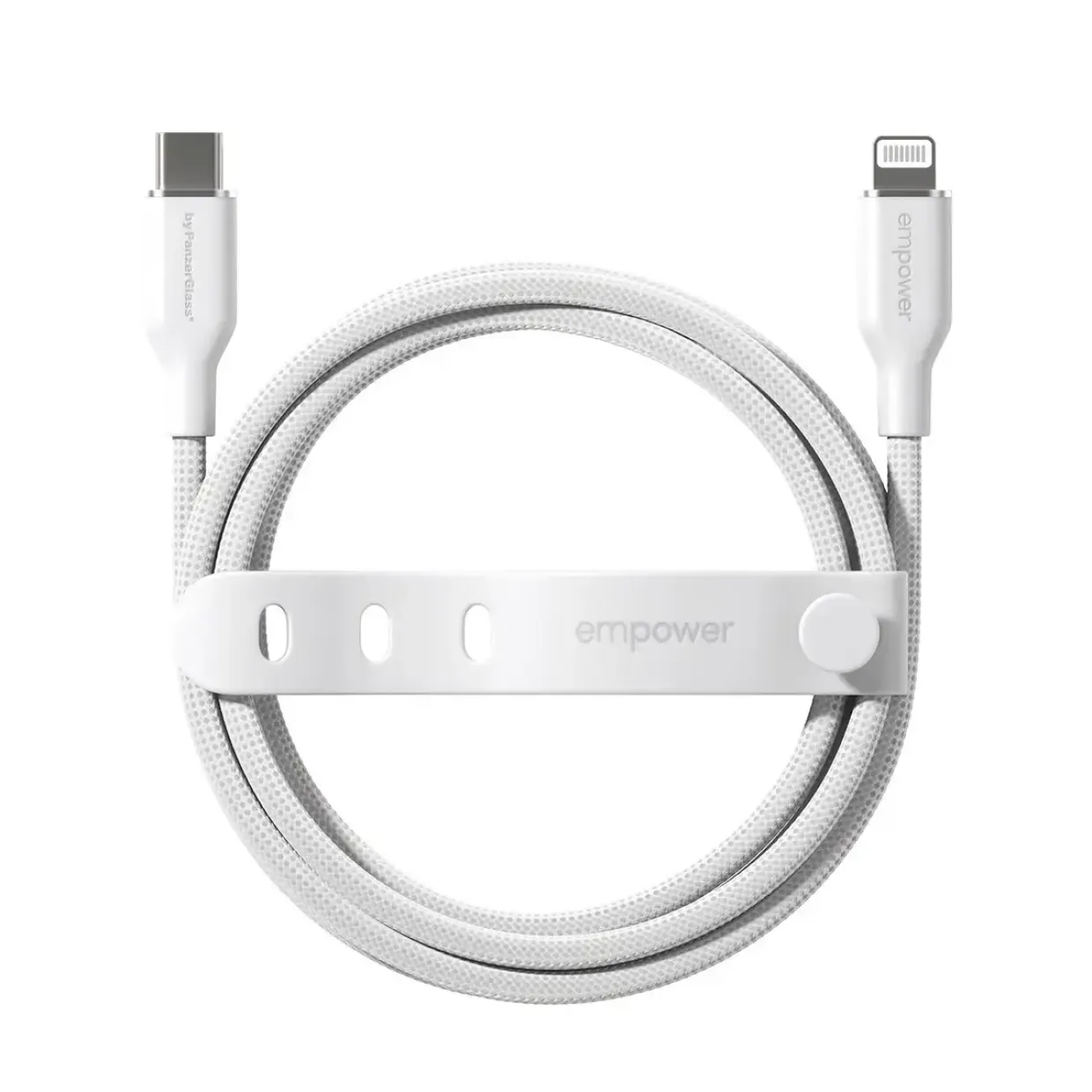 Empower by PanzerGlass Racing 60W USB-C to Lightning Cable 1.2M SilverWhite