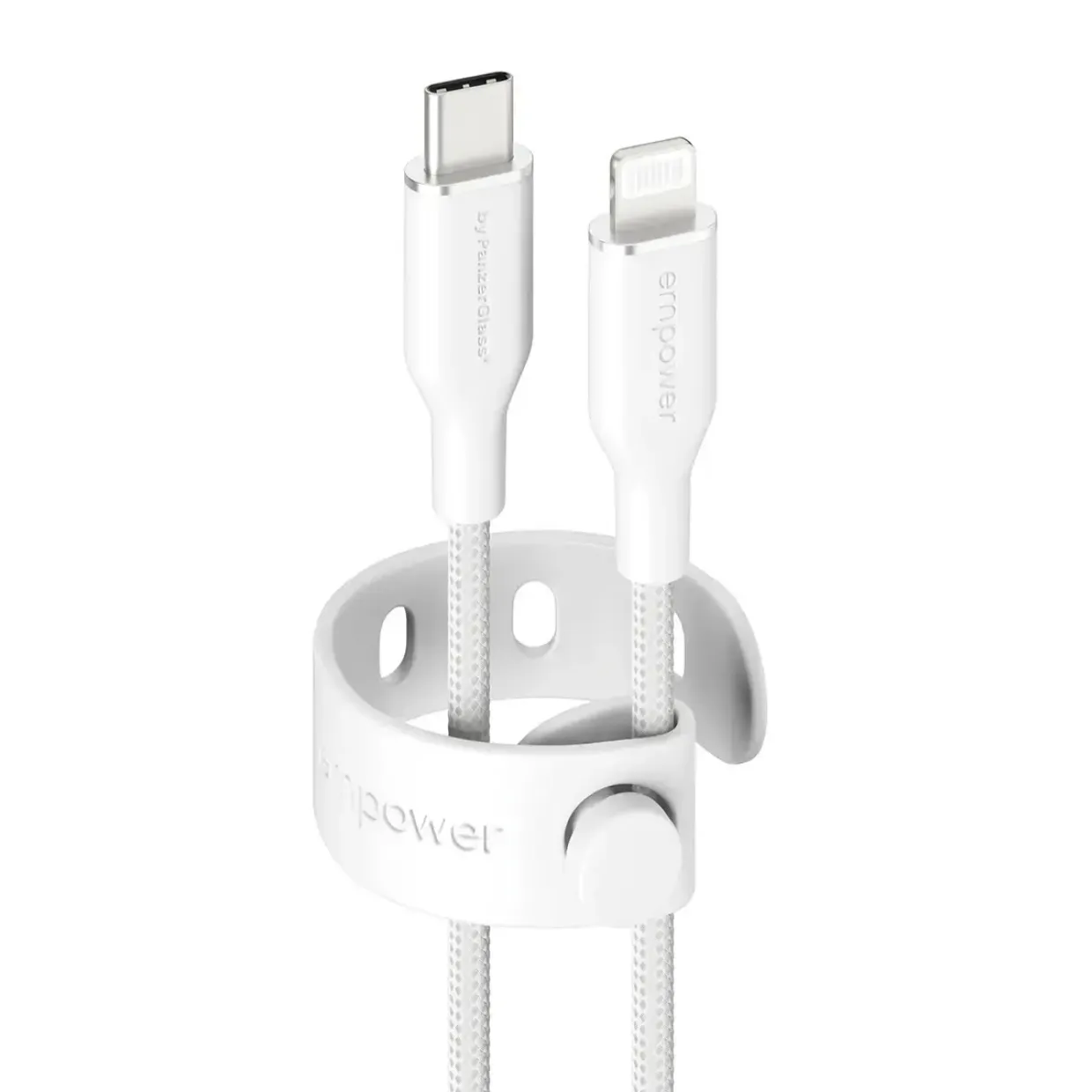 Empower by PanzerGlass Racing 60W USB-C to Lightning Cable 1.2M SilverWhite