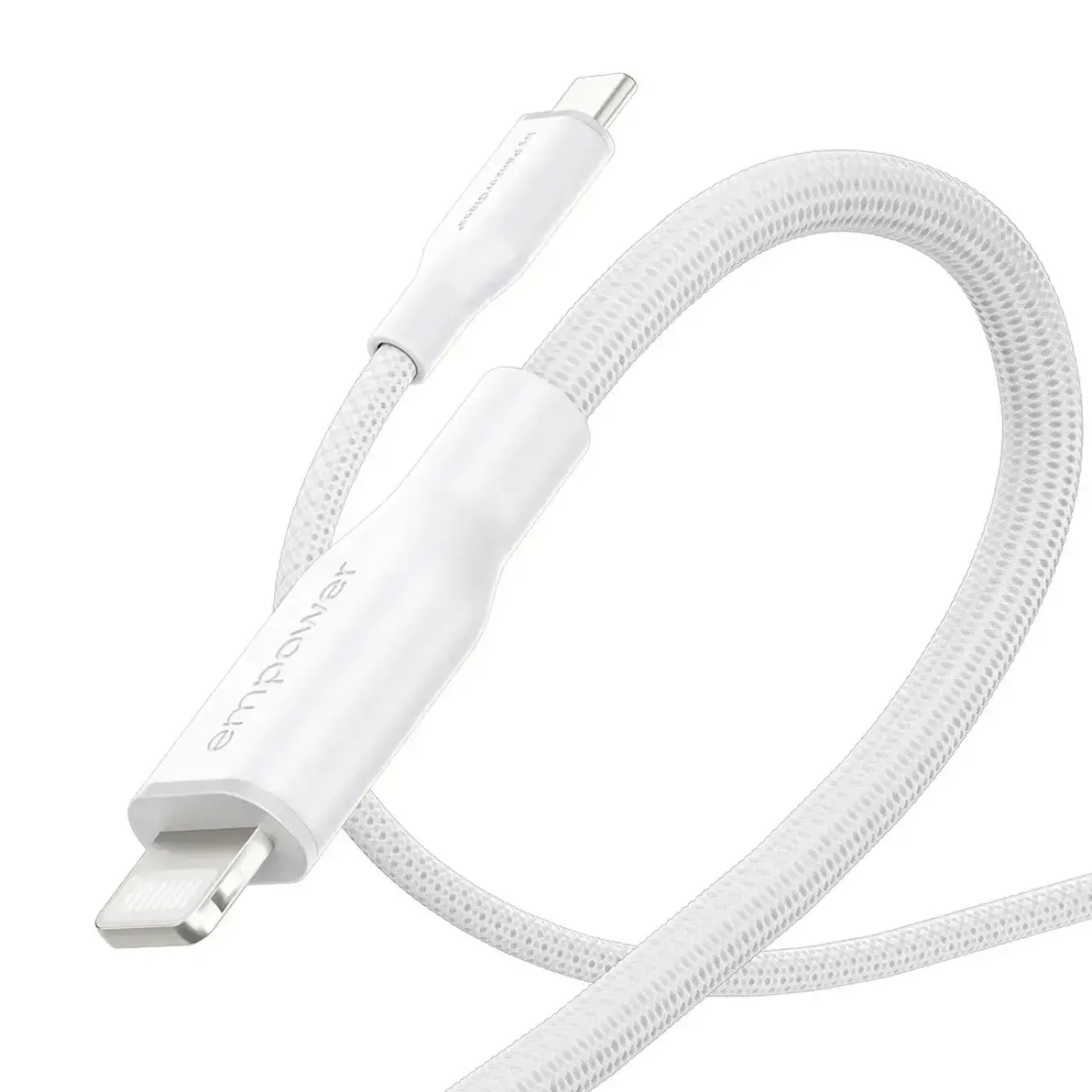 Empower by PanzerGlass Racing 60W USB-C to Lightning Cable 1.2M SilverWhite