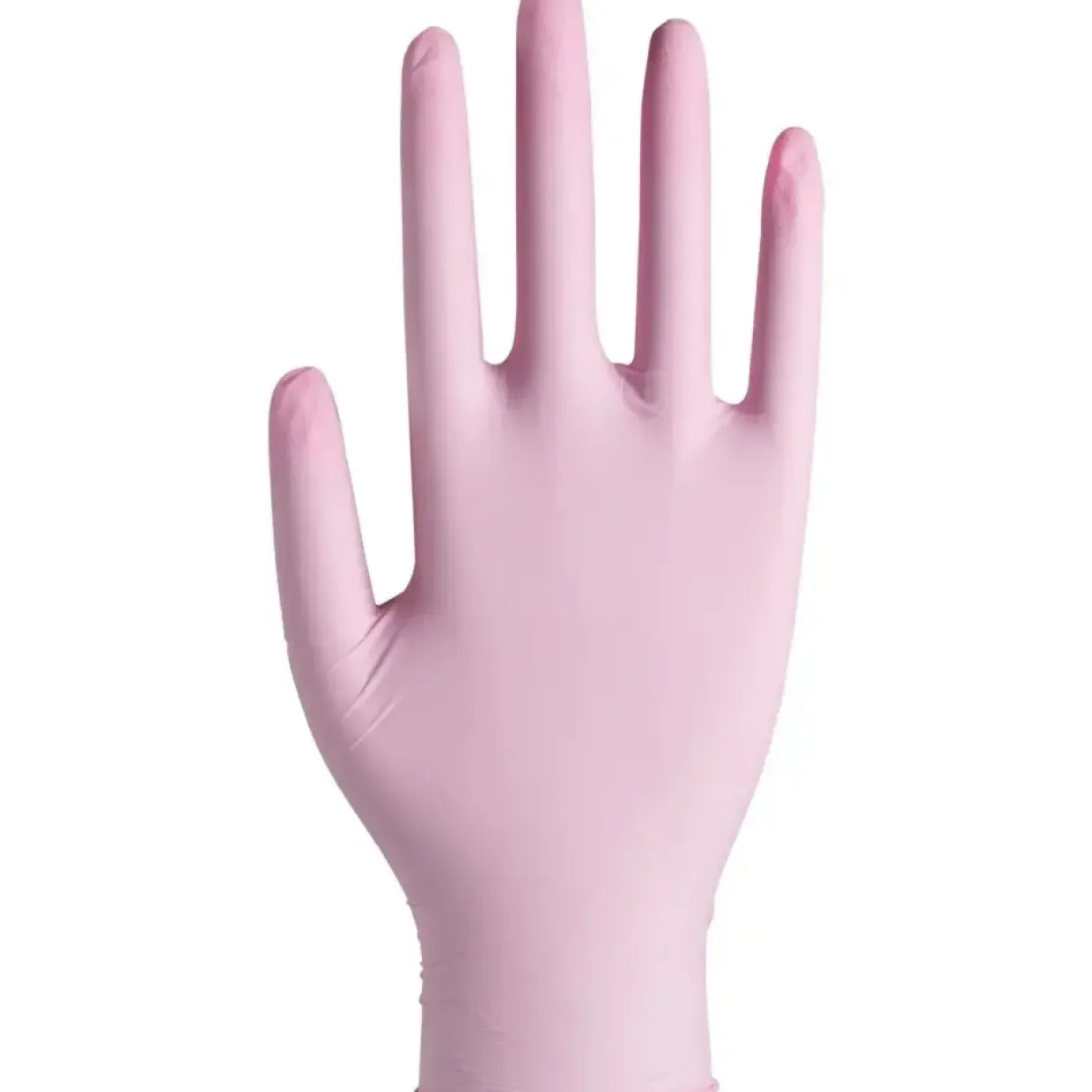 Engangshandsker - ABENA Classic Sensitive L - Pink Nitril - Pudderfri - 100 stk