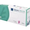 Engangshandsker ABENA Classic Sensitive S lilla nitril pudderfri - 100 stk