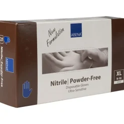 Engangshandsker ABENA Ultra sensitive XL blå nitril pudderfri - 100 stk