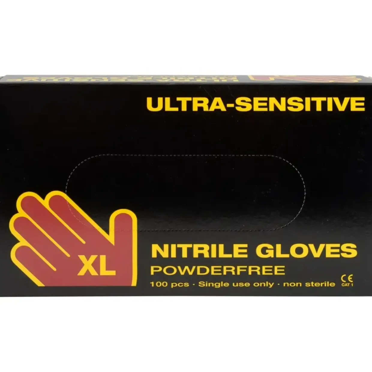 Engangshandsker, Boisen Safety Ultra Sensitive, XL, sort, nitril, pudderfri - 100 stk
