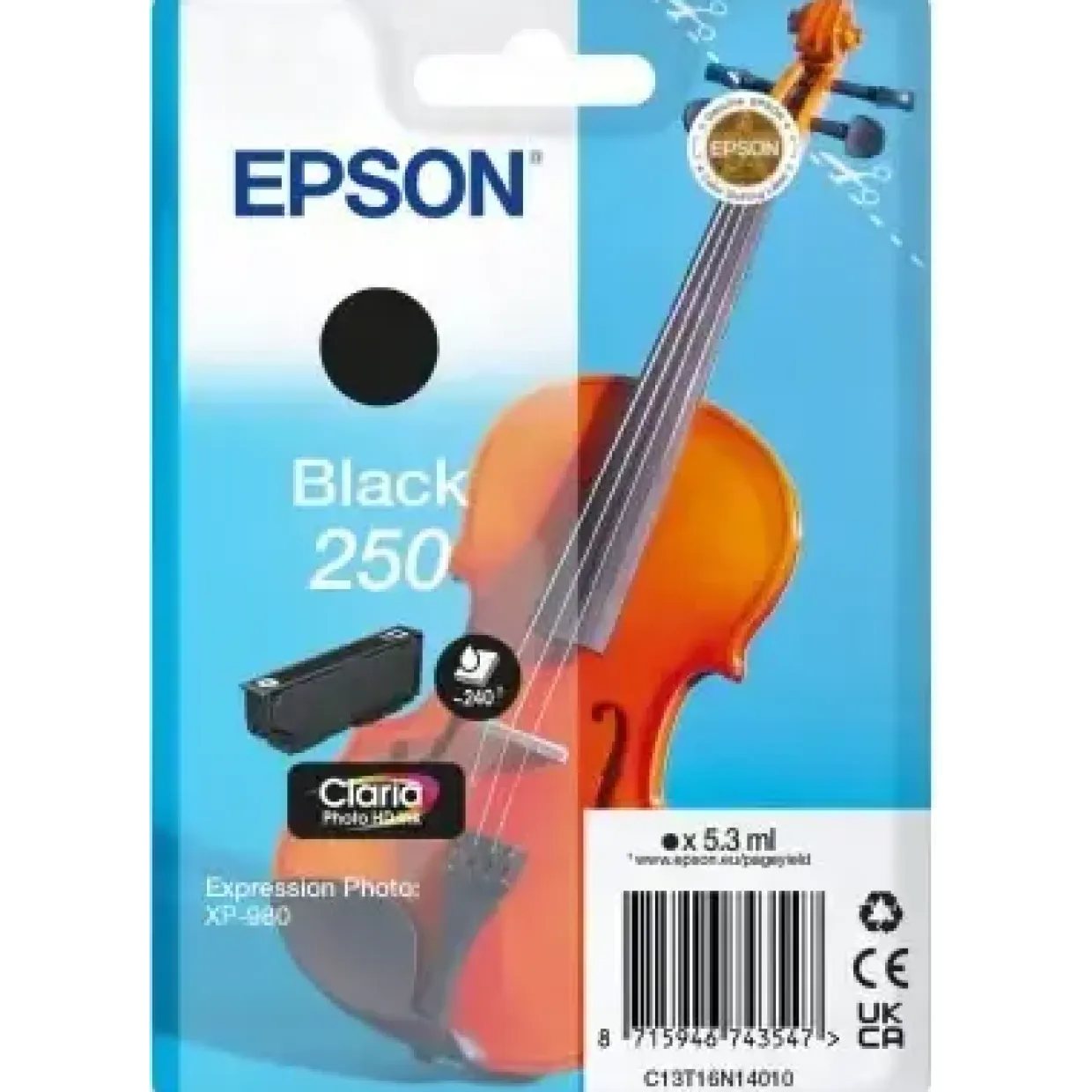 Epson Blækpatron Singlepack Black 250 ink