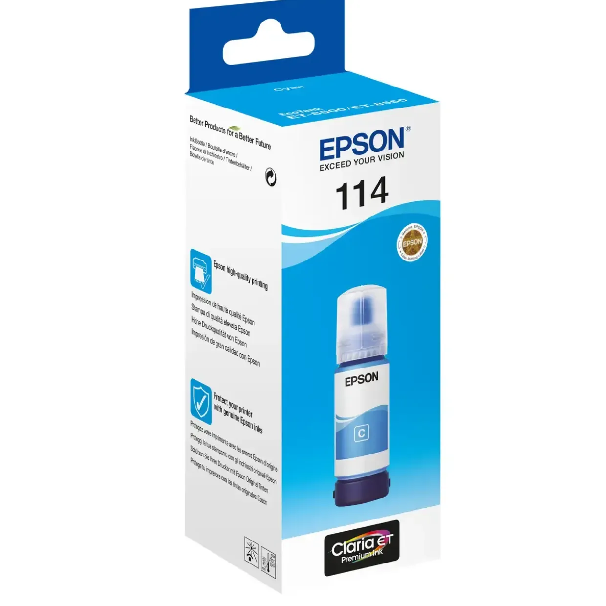Epson 114 EcoTank blækflaske cyan