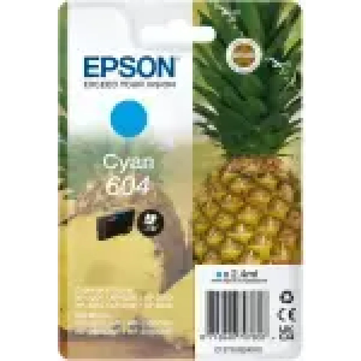 Epson T604, Blækpatron, Cyan, 130 sider