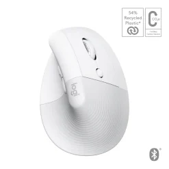Ergonomisk mus - Logitech Lift for Mac - vertikal - Off-White