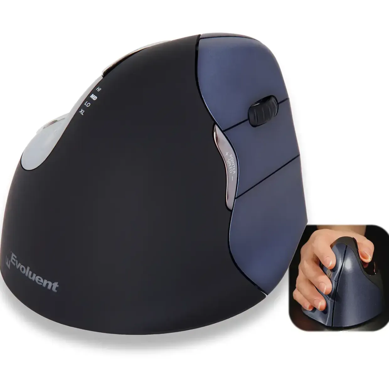 Ergonomisk mus trådløs Evoluent vertikal mus 4 right hand