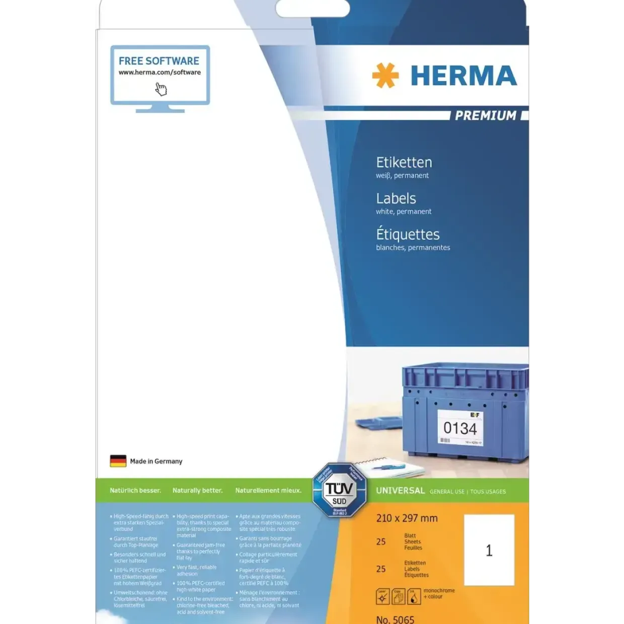 Etiketter Herma Premium 210x297 (25)