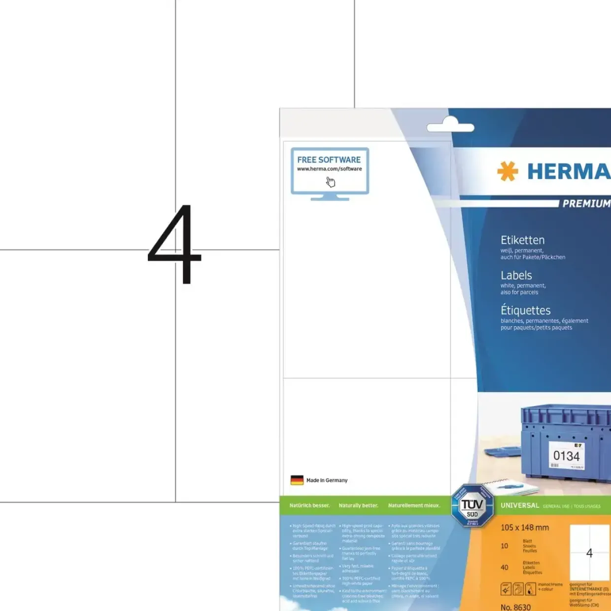 Etiketter Herma Premium 105x148 (40)