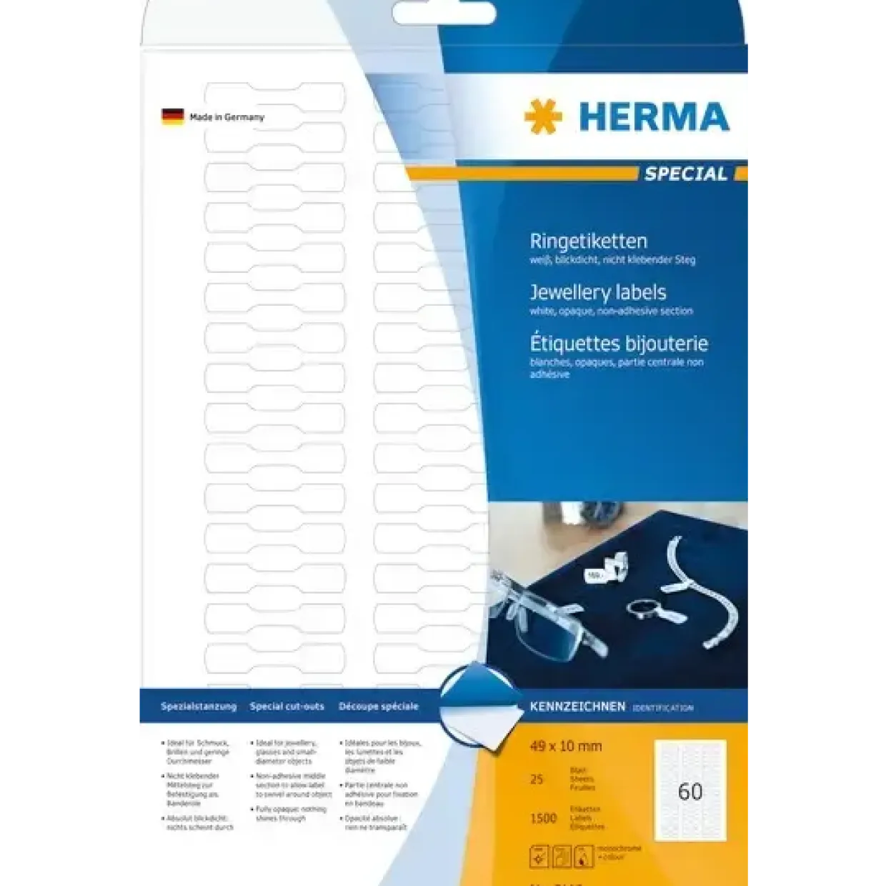 Etiketter Herma Special juvel 49x10 (1500)