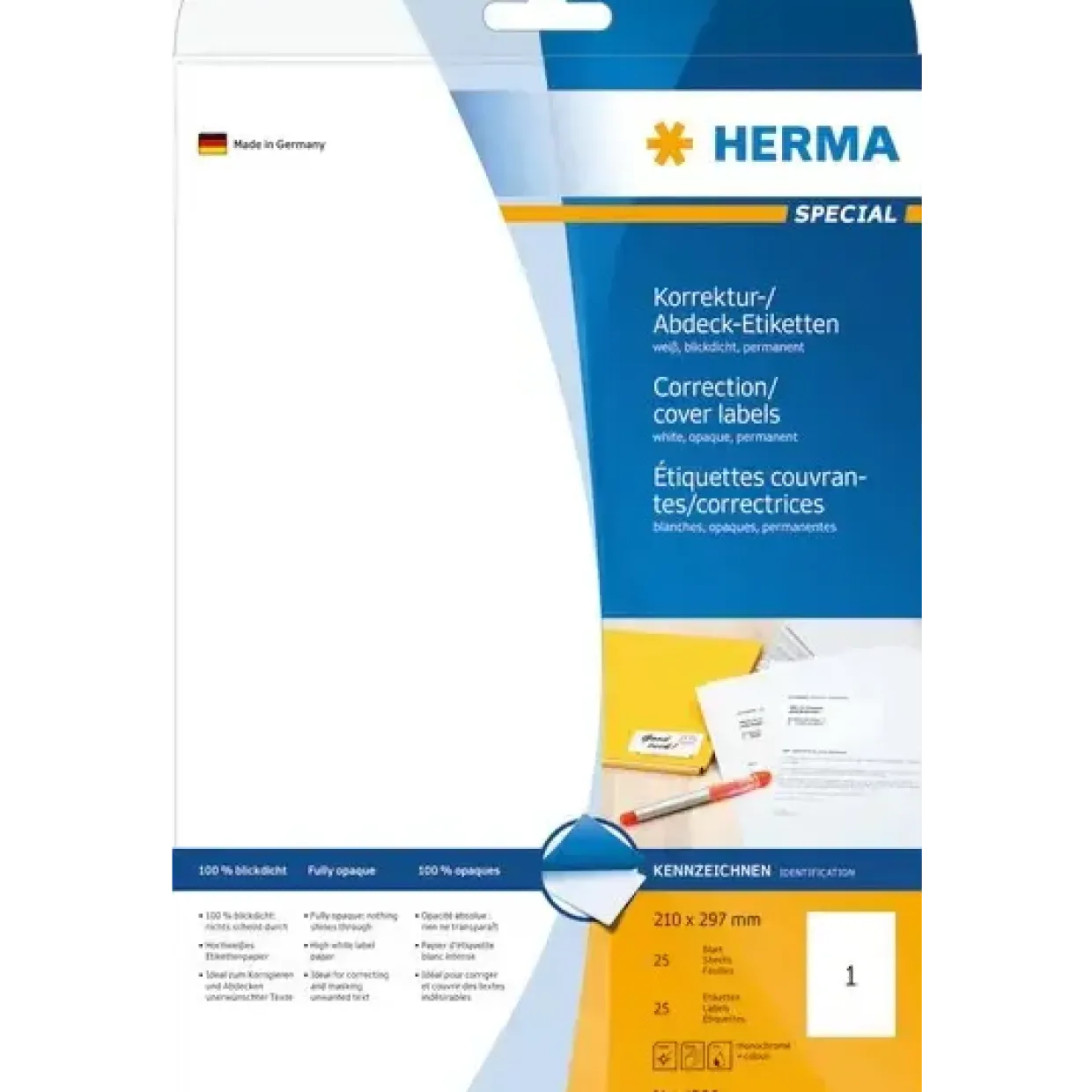 Etiketter Herma uigennemsigtig 210x297 (25)