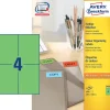 Etiketter print selv Avery 3458 - Etiket 105 x 148 mm grøn - 100 ark