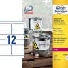 Etiketter print selv, Avery L4776-20, Laserlabel Vandfaste 99,1 x 42,3 mm - 20 ark