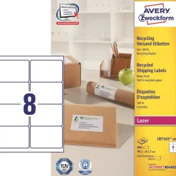 Etiketter print selv Avery LR7165 - Laser etiket 8 pr. ark 99,1 x 67,7 mm - 100 ark