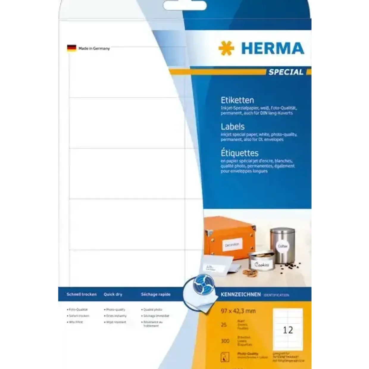 Etiketter print selv HERMA Special Inkjet 96,5x42,3 (300)
