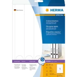 Etiketter print selv HERMA Special ring bind Inkjet 38x297 (125)
