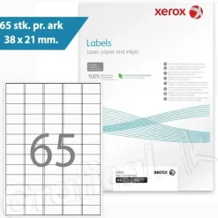 Etiketter print selv - Xerox 003R93177 - 100 ark