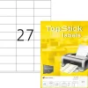 Etiketter - TopStick 70x32mm - 2700 stk - A4 ark - Permanent