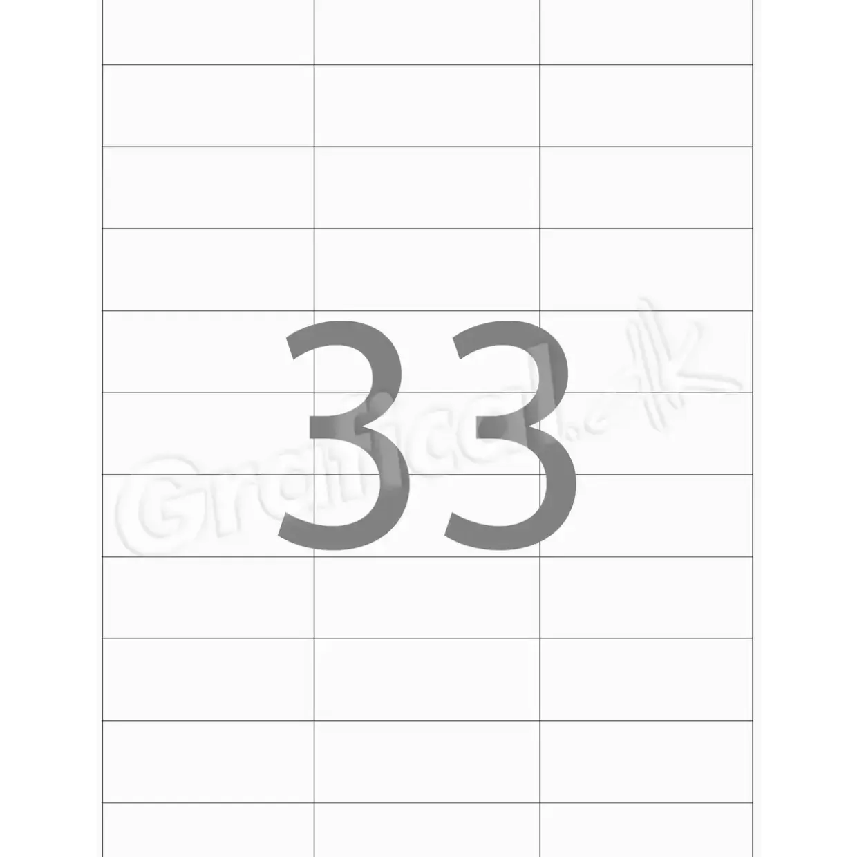 Etiketter - Xerox 003R97410 - 70x25 mm - 33 pr. ark - Permanent klæb - 100 ark