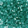 Facetperler, diam. 4 mm, hulstr. 1 mm, grøn, 45stk.