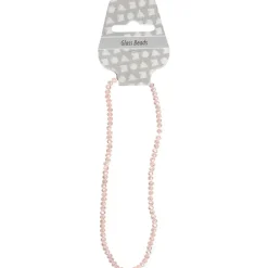Facetperler, str. 3x4 mm, hulstr. 0,8 mm, rosa, 100stk.