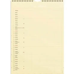Familiekalender væg - Color lille - A4 - 5 kol. - Flerfarvet - 2027 - Mayland - 27066120