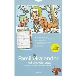 Familiekalender væg - Otto Dickmeiss & Lilja Scherfig - 240x393mm - 4 kol. - 2027 - Mayland - 27066230