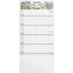 Familiekalender væg - Otto Dickmeiss & Lilja Scherfig - 240x393mm - 4 kol. - 2027 - Mayland - 27066230