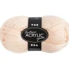 Fantasia Polyacrylgarn, L: 80 M, pind 4,5-5, lys pudder, 50 g/ 1 ngl.