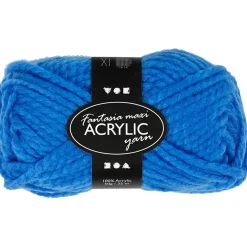 Fantasia Polyacrylgarn, L: 35 M, pind 9-10, blå, 50 g/ 1 ngl.