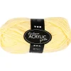 Fantasia Polyacrylgarn, L: 80 M, pind 4,5-5, lys gul, 50 g/ 1 ngl.