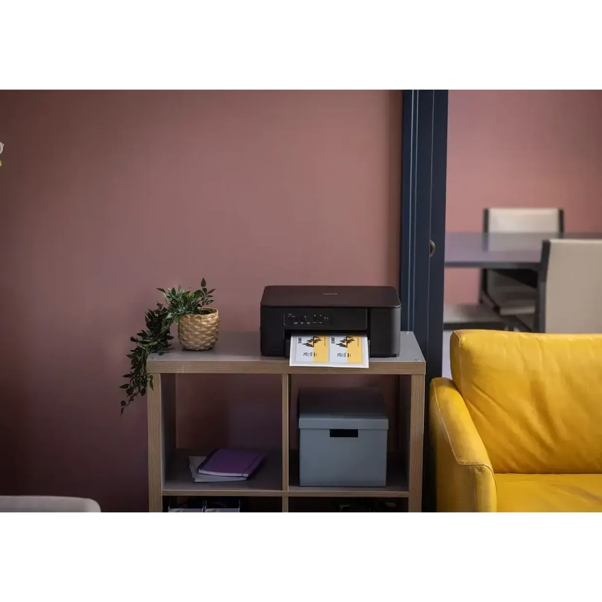 Farveinjekt printer, Brother DCP-J1260W Compact Inkjet 3-in-1, trådløs, sort