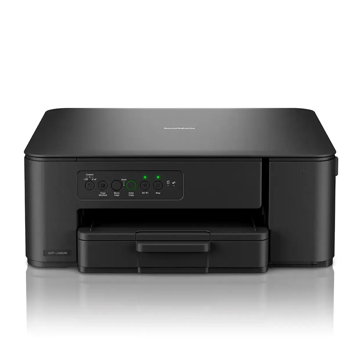 Farveinjekt printer, Brother DCP-J1260W Compact Inkjet 3-in-1, trådløs, sort