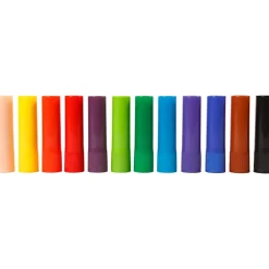 Farvestift - Soft Color Stick - 6,5 g - 8 cm - 120 stk - Ass. farver