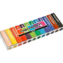 Farvestift - Soft Color Stick - 6,5 g - 8 cm - 120 stk - Ass. farver