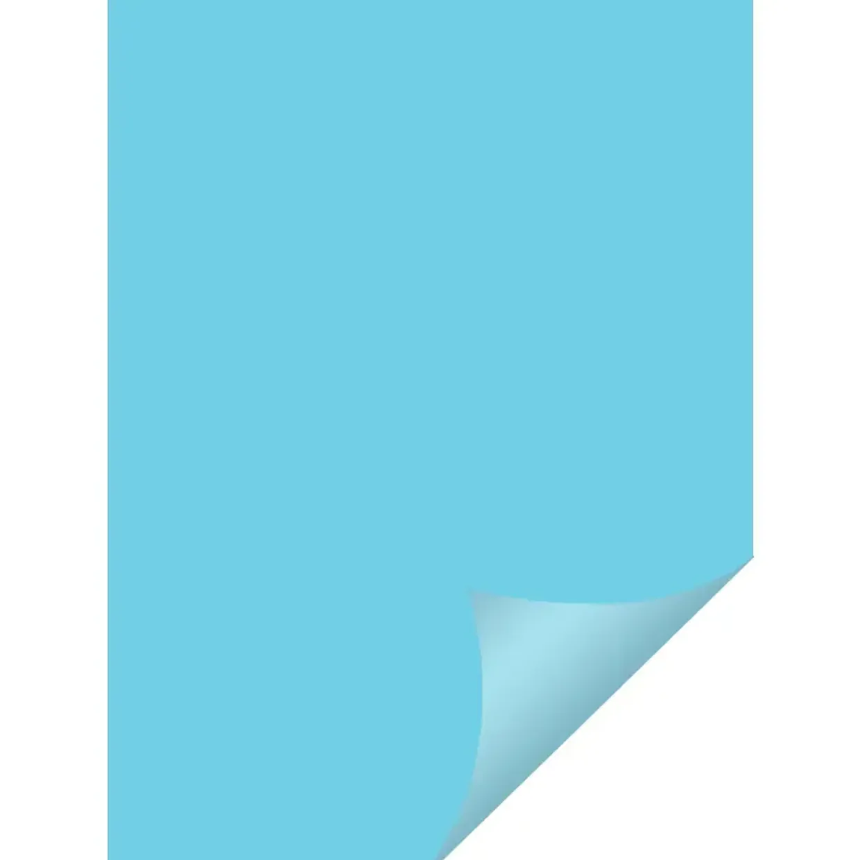Farvet papir A4 130g Büngers himmelblå (50)