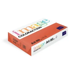 Farvet papir Image Coloraction A4 80g Brick Red London ZR09 500ark