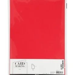 Farvet Papir, rød, A4 210x297 mm, 80 g, 20stk.